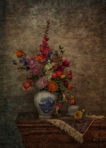 Classic still life with flowers