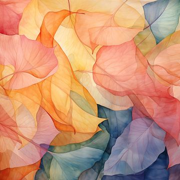 Abstract rendering of silk flowers by Lauri Creates