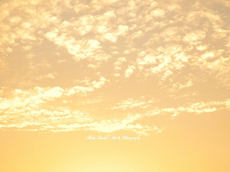 Golden Sky van Mikalin Art & Photography