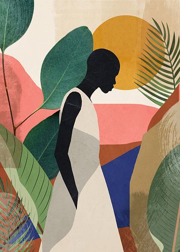 Gelassene Silhouette