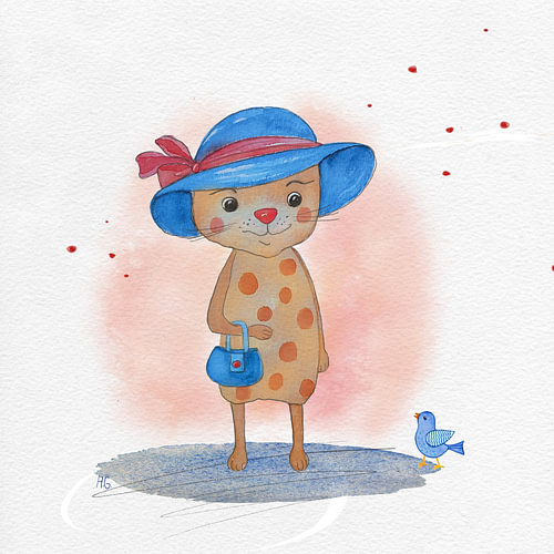 Madame Eleganz - Tierillustration