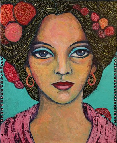 La dame au pouvoir des fleurs
