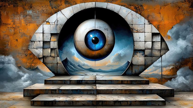Das allsehende Portal der Zeit von Klaus Tesching - Art-AI