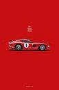 Cars in Colours, Ferrari 250GTO by Theodor Decker thumbnail