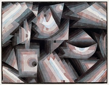 Crystal gradation (1921) painting by Paul Klee.