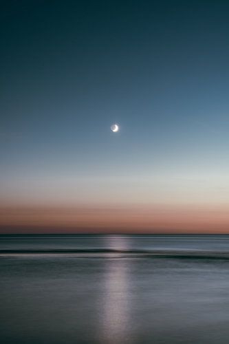 Calm Moonlit Night by the Sea