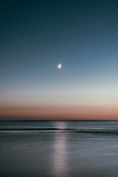 Calm Moonlit Night by the Sea by Dave Adriaanse - Photography