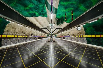 Metro station in Stockholm by Michael Abid