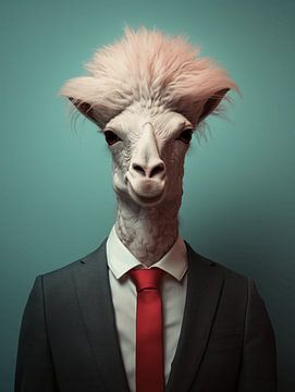 Business Softness: The Alpaca in Suit by Eva Lee