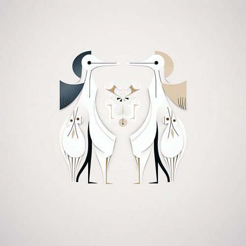 Elegant Winged Reflections