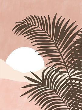 Tropische zonsondergang van Elena Ristova