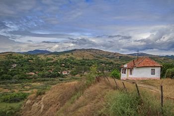 Hütte auf dem Hügel