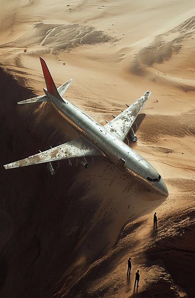 Vliegtuigwrak van fernlichtsicht