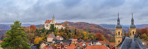 Panorama van Gößweinstein in de herfst
