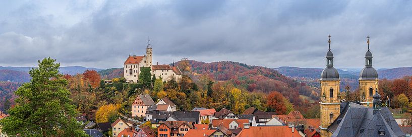 Panorama von Gößweinstein im Herbst von Henk Meijer Photography