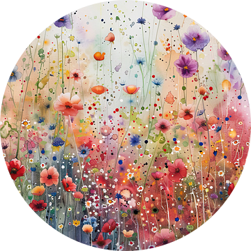 Bloemen Monet Stijl | Bloemenveld Impressionisme van De Mooiste Kunst