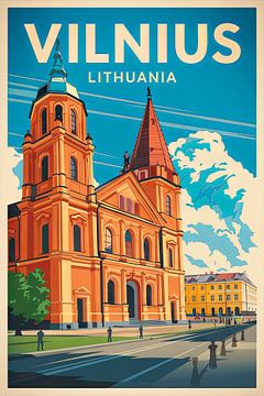 Vilnius, Litouwen. van Poster Art Shop