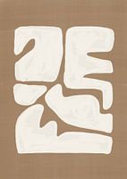 Abstract Shapes #2 | Brown White