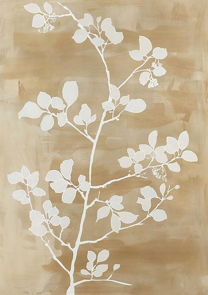 Tak Bladeren | Witte Bladeren van Bloemen Studio
