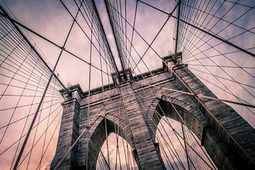 Brooklyn Bridge in zachte tinten