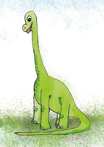 Drawing of a Baby Brachiosaurus