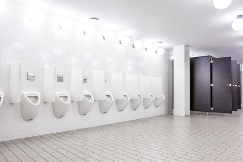 Urinoirs bij de mannen toilet
