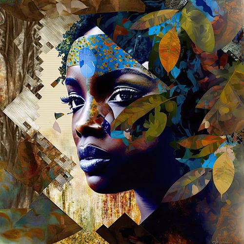 Vrouwenportret collage #04