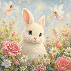 Traumwiese – Hase von Johannas Art Creations