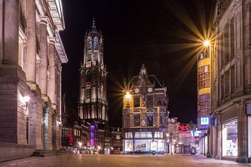 Night View of the Dom Tower in Utrecht  van Meliza  Lopez