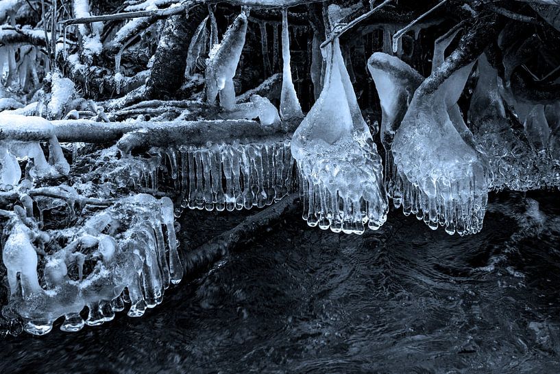 Ice sculptures by the stream | Taunus by Flatfield