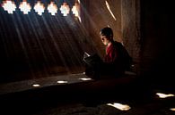 Monk reads in holy scripture by Antwan Janssen thumbnail