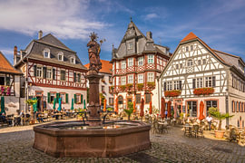 Marktplatz von Heppenheim, Hessen von Christian Müringer