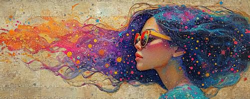 Colourful Female Portrait | Modern Portrait by Art Whims