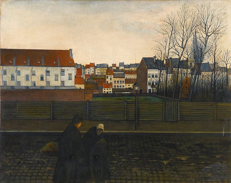 Brussels landscape, William Degouve de Nuncques by Masterful Masters