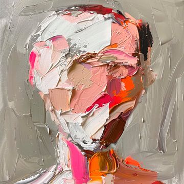 Abstracte gezichtsweergave van Poster Art Shop