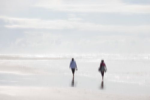 promenade sur la plage sur Ingrid Van Damme fotografie