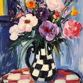 Farbenfrohes Blumenstillleben von IamHome Studio