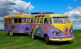 VW Bus Typ 2 T1 Samba Hippie von aRi F. Huber