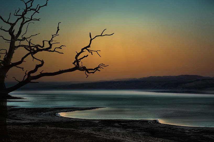 Israël, la mer Morte de nuit par Rita Phessas
