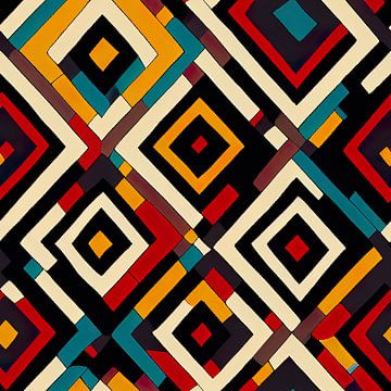 Abstract Navajo Aztec pattern #VI by Whale & Sons