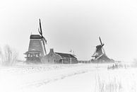 Zaanse schans winter van Jan van Schooten thumbnail
