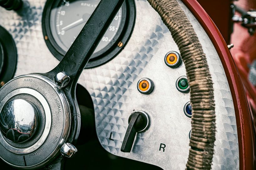 Bentley MKVI Special old N0 1 race car dashboard by Sjoerd van der Wal Photography