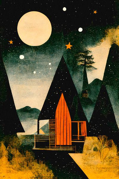 Cabin In The Mountains von Treechild