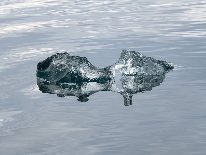 A small patch of ice in Discobay Bay, Greenland by Anges van der Logt