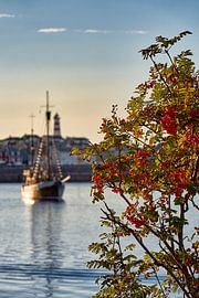 The horizon of Alnes, Godøy, Norway by qtx