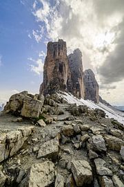 Tre Cime di Lavaredo or Drei Zinnen mountains in the Dolomites by Sjoerd van der Wal Photography