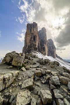 Tre Cime di Lavaredo of Drei Zinnen in de Dolomieten van Sjoerd van der Wal Fotografie