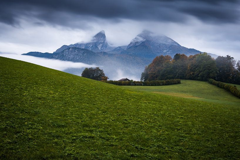 Watzmann in the fog by Martin Wasilewski