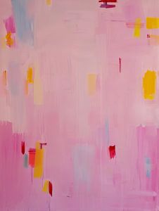 Modernes Abstraktes in Neonpink