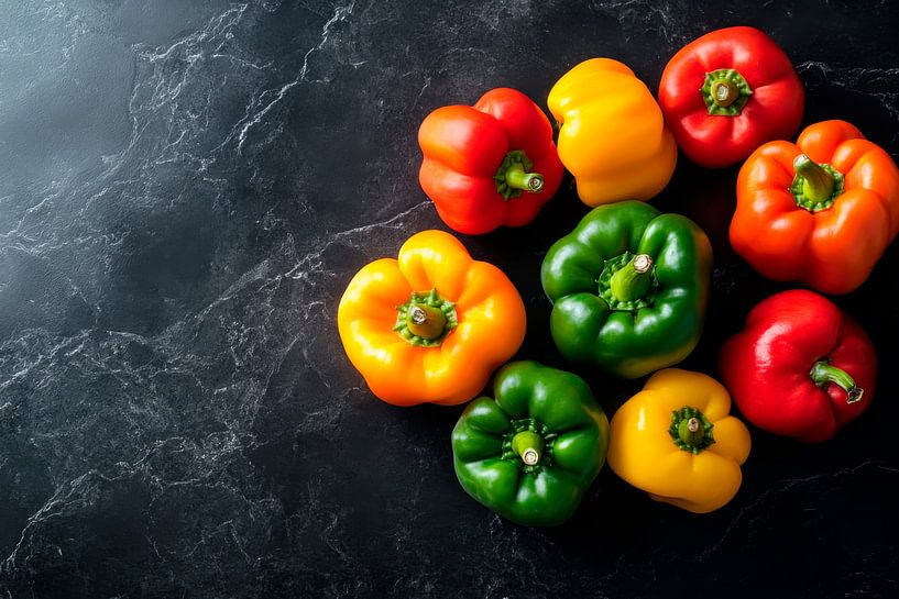 Paprika Vielfalt von Poster Art Shop